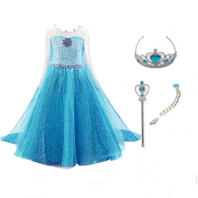 Девушки платье принцессы Детский костюм для костюмированной вечеринки одежда