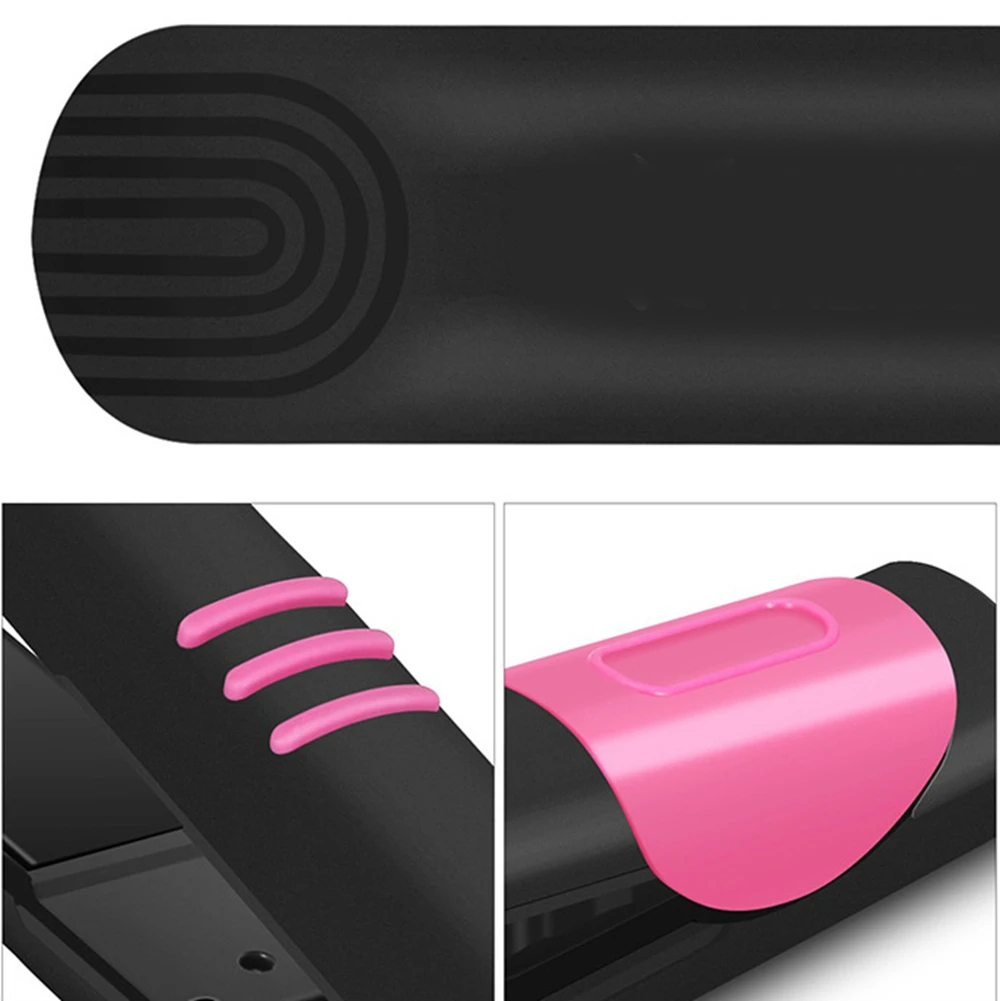 

Two in one quick Heating Iron with wide straightening brush ceramic tourmaline ionic flat iron hair straighten professional ti