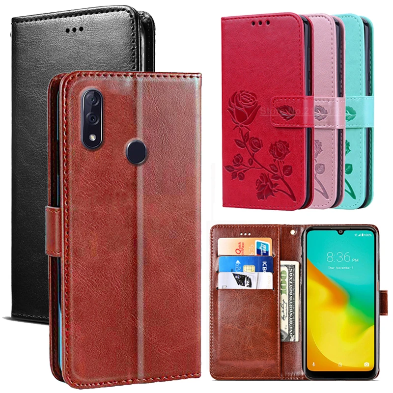 

For ZTE Blade A530 A622 Case Protection Stand PU Leather Flip Case Blade V9 V10 Vita 20 Smart A3 A5 A7 Cover Telefon Protector