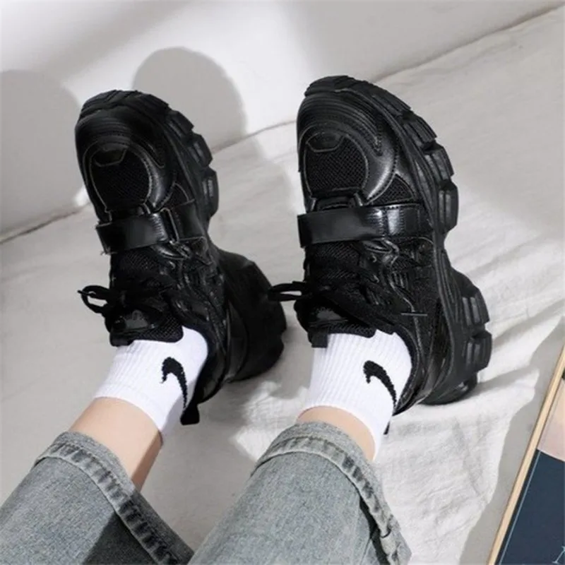 

Women's Thick-Soled Increased Casual Sneakers Fashion Nice Spring Pop Shoes Walking Breathable Vulcanized Walking Shoes Women