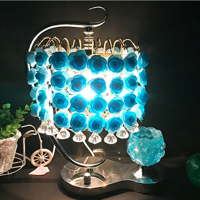 

Ароматизированная Роза, креативная романтическая прикроватная лампа для спальни, маленькая ночная Свадебная домашняя декорация, подарок н...