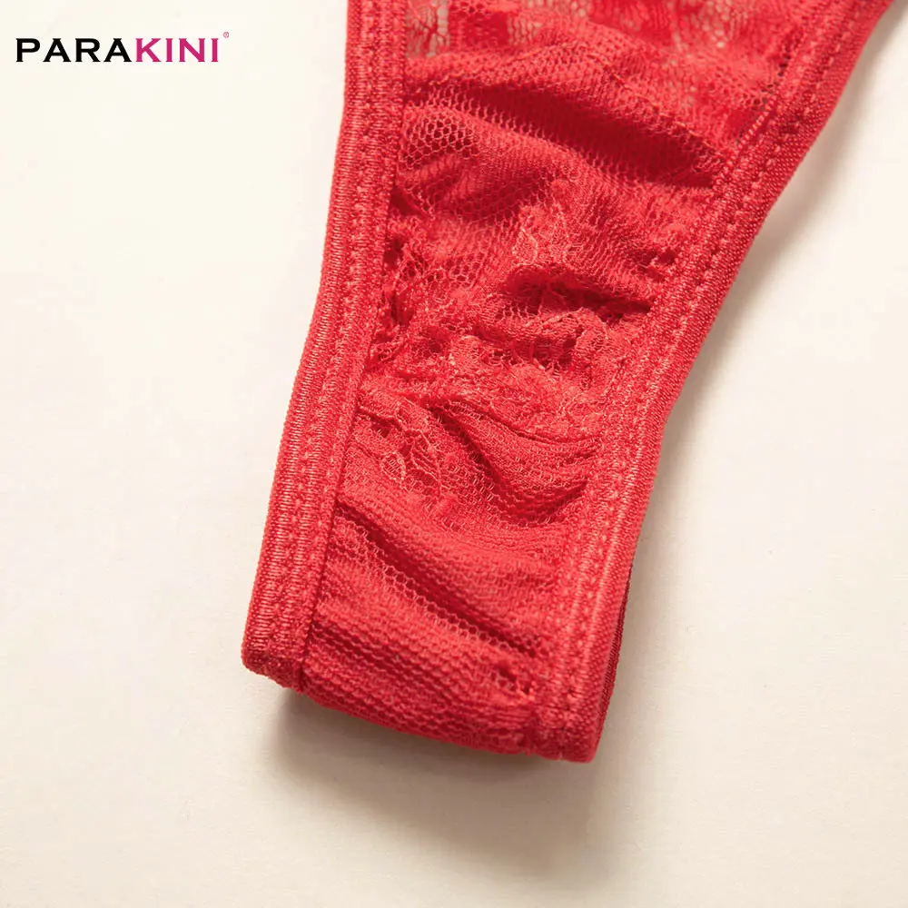 PARAKINI, сексуальный кружевной комплект бикини, женский, черный, белый цвет, белье, ремень с отделкой, купальник, мягкий, пуш-ап, топ, глубокий v-образный вырез, крест сзади, прозрачная чашка