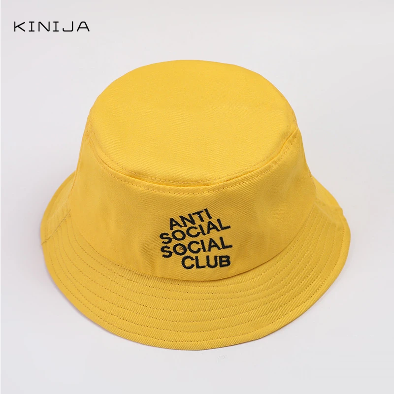 Унисекс тазик Шляпа Вышитая буква ведро шляпа складная Панама кепка хлопок