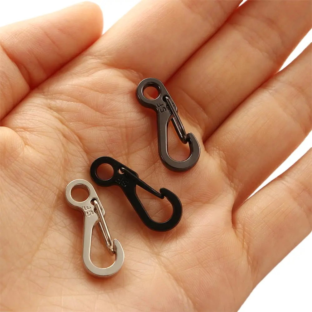 

10Pcs/Lot Mini Spring Hanging Buckle Backpack Clasps Climbing Carabiners EDC Keychain Camping Paracord Tactical Survival Gear