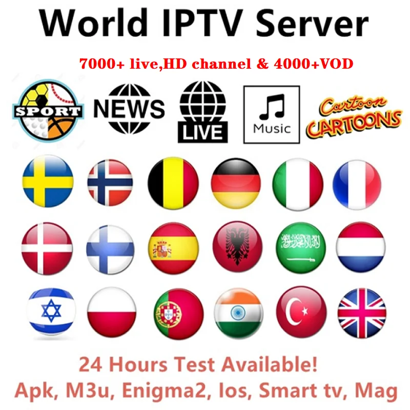 Мировое IPTV подписка Италия французская Испания earopean ip tv коробка для android tv коробка smart ip tv коробка mag устройство американская, Канада