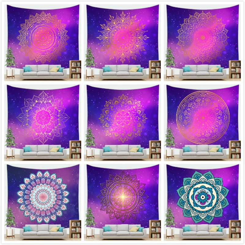 Оптовая продажа цветной гобелен из серии дурмана украшение для дома настенное |