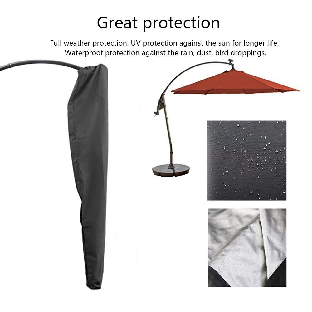Waterproof Oxford Cloth Outdoor Sunshade Umbrella Cover Garden Weatherproof Patio Cantilever Parasol Rain Accessories | Дом и сад
