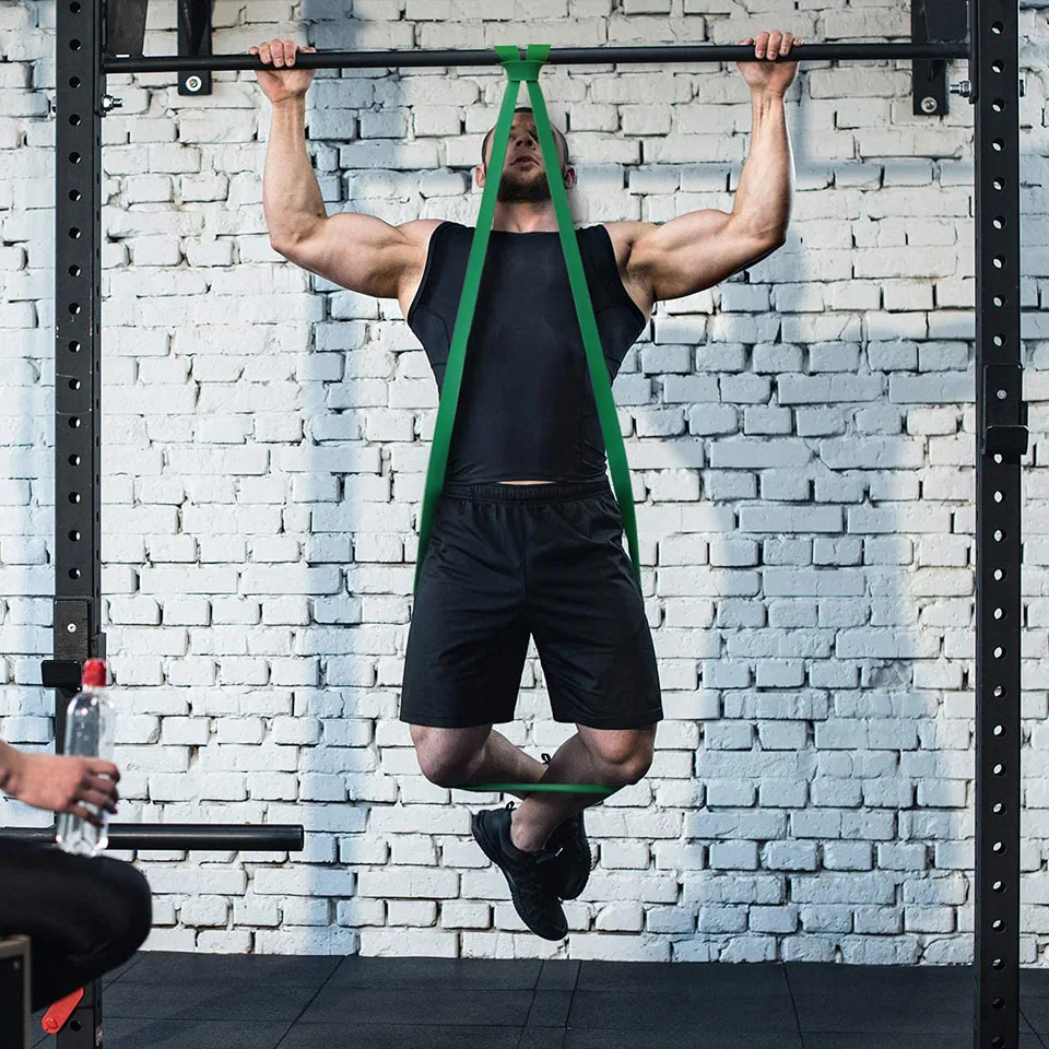 Fitness Train Resistance Bands 208cm Gym Pilates Elastic Rubber Pull Up Crossfit Power latex Expander Hanging Yoga Loop Band | Спорт и