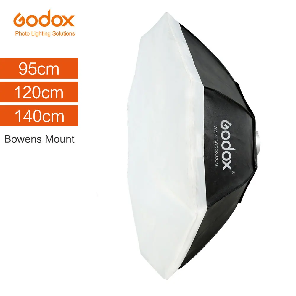Софтбокс Godox 95 см 120 140 восьмиугольный студийный стробоскоп с креплением Bowens для