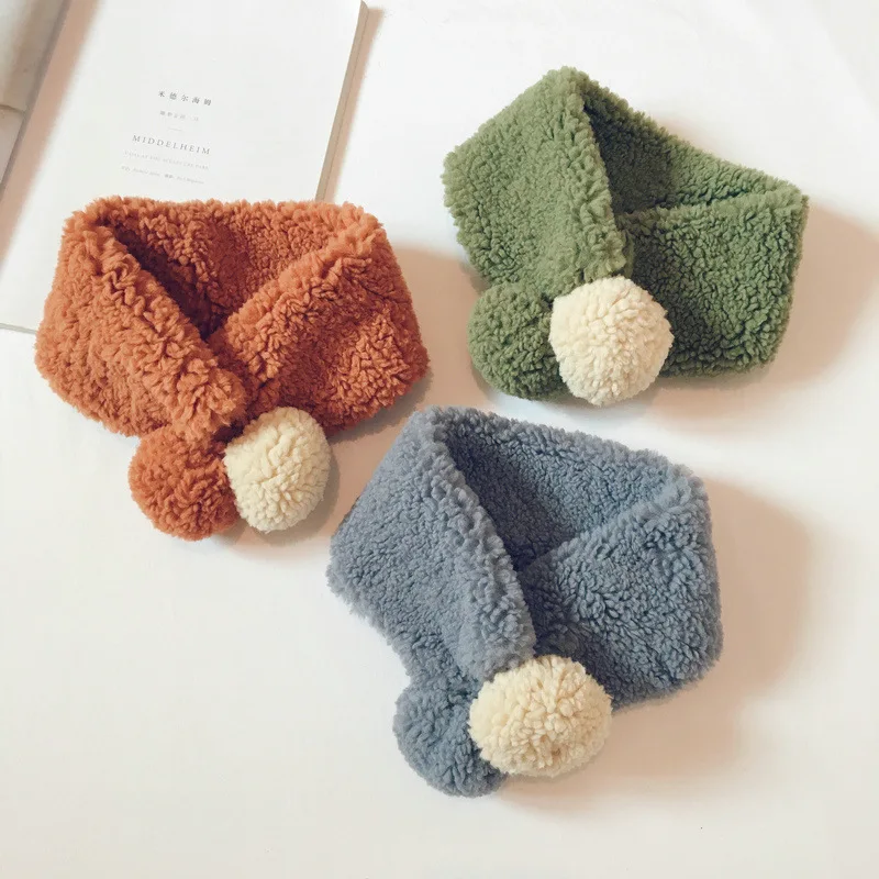 Корейский стиль новинка чистый цвет овечья шерсть помпон для малышей Детские