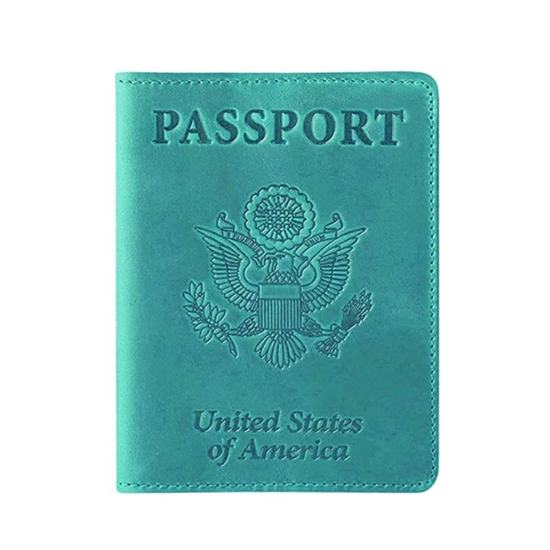 

K5DA Portable Travel Passport Holder PU Leather Card Cover Case Slim Protector Organizer