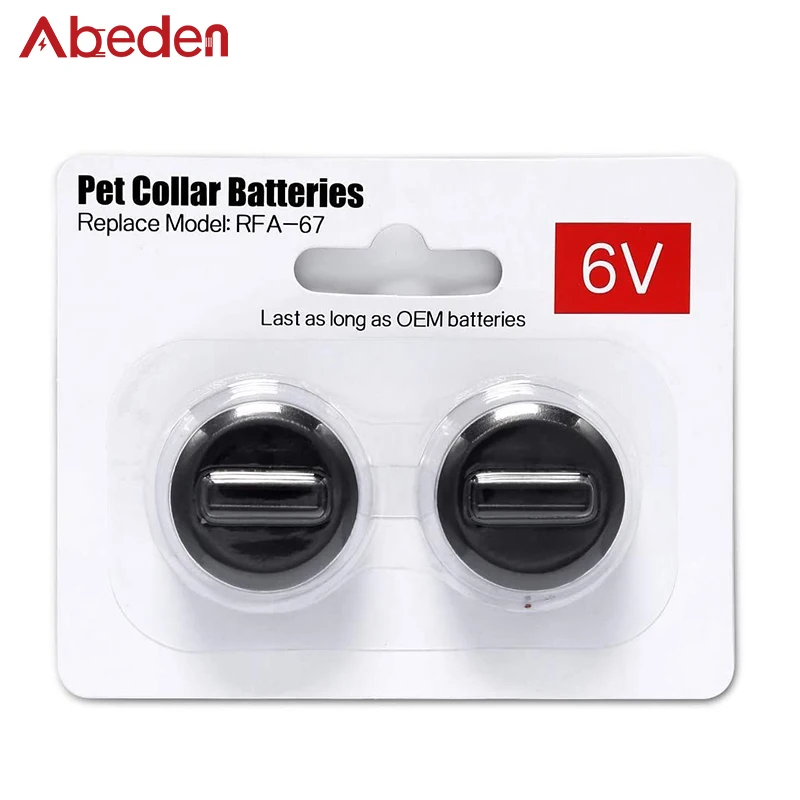 2/4 пакеты собачьих ошейников батареи совместимы с вольер сейфа RFA 67 6 вольт замена