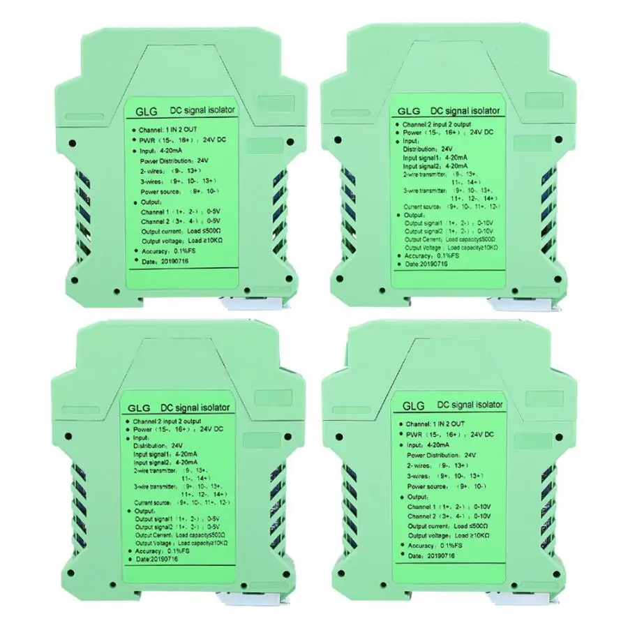 

DC Signal Isolator Transmitter 4~20mA Module Signal Isolator Transmitter Conditioner Signal Converter