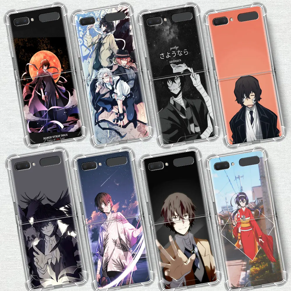 

Dazai Osamu Bungou Stray Dogs Phone Case Cover For Samsung Galaxy Z Flip3 Transparent Coque For Galaxy Z Flip 5G Airbag Housing