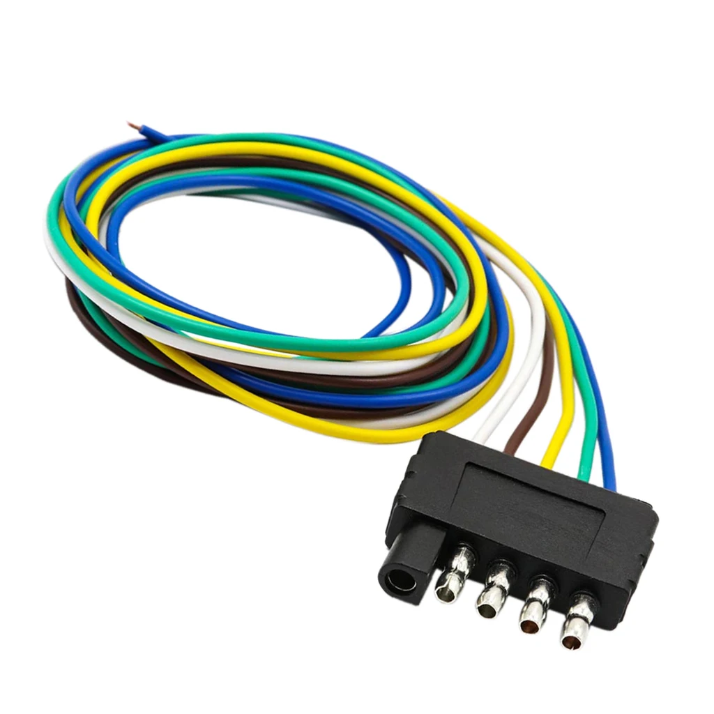 

Trailer Light Wire Harness 5Way Wire Flat Connector Extension American Style
