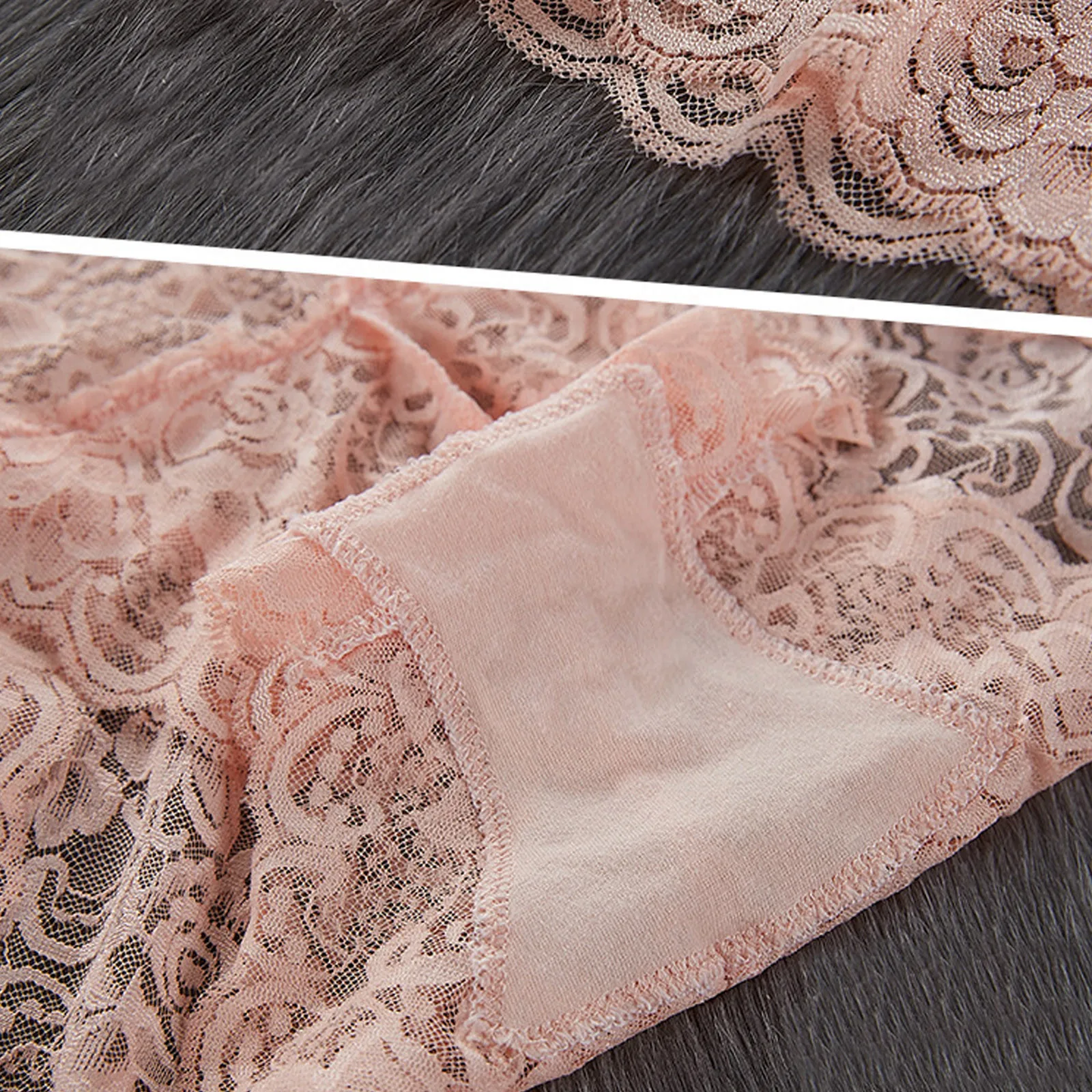 

Women's Briefs High Waist Underwear Lace Tummy Control Panties Stretch Underpant Sexy Ultra-thin Panties Control Briefs R5