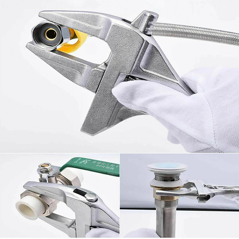 

16-68MM Adjustable Large Spanner Wrench Wide Jaw Opening Plumber Reliable Tool Adjustable Spanner Wrench 2020