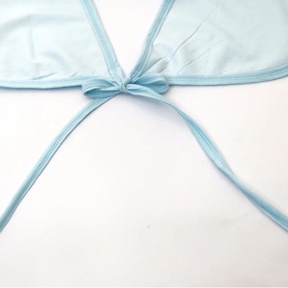 

1pc Bamboo Fiber Large Waterproof and Anti-fouling Bib Unisex Bibs Apron Washable Saliva Towel for Adults (Sky-blue)