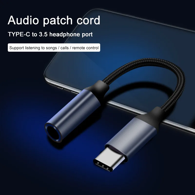 Переходник с Type C папа на гнездо 3 5 мм мама переходник USB Type-c аудиокабель для