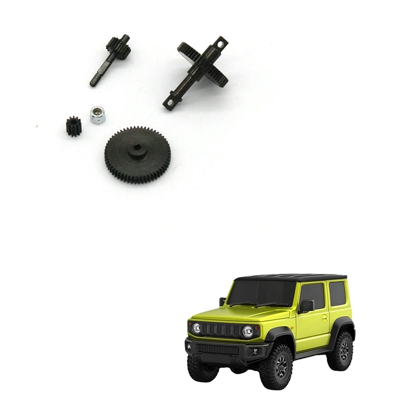 Juego de engranajes de transmisi&oacute;n de Metal, caja de cambios de acero para Xiaomi Jimny XMYKC01CM 1/16 RC, mejora de piezas de coche, accesorios-5
