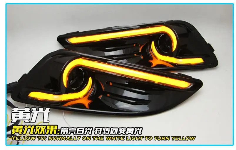 Поворотный Сигнал и Водонепроницаемый 12В СИД автомобильное DRL дневные ходовые