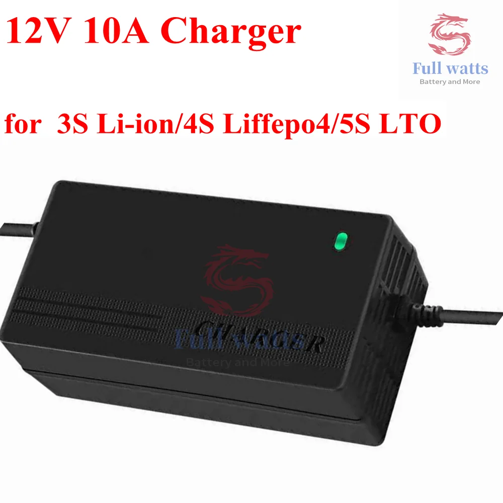 12V 10A battery 12.6v li ion 3S charger 4S 14.6V lifepo4 5S 14V LTO Lithium titanate 6S 16.8V | Электроника