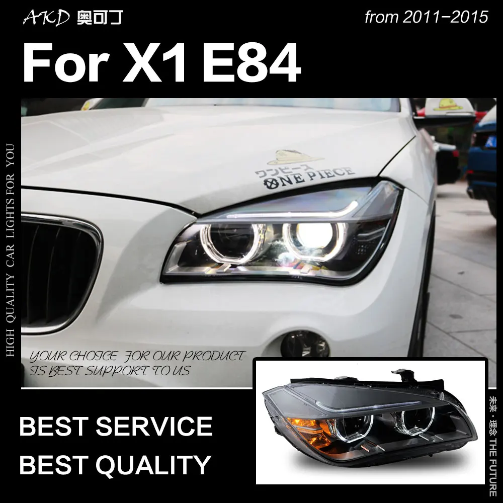 AKD автостайлинг фары для BMW X1 E84 2011 2015 новые светодиодный ные ангельские глазки DRL