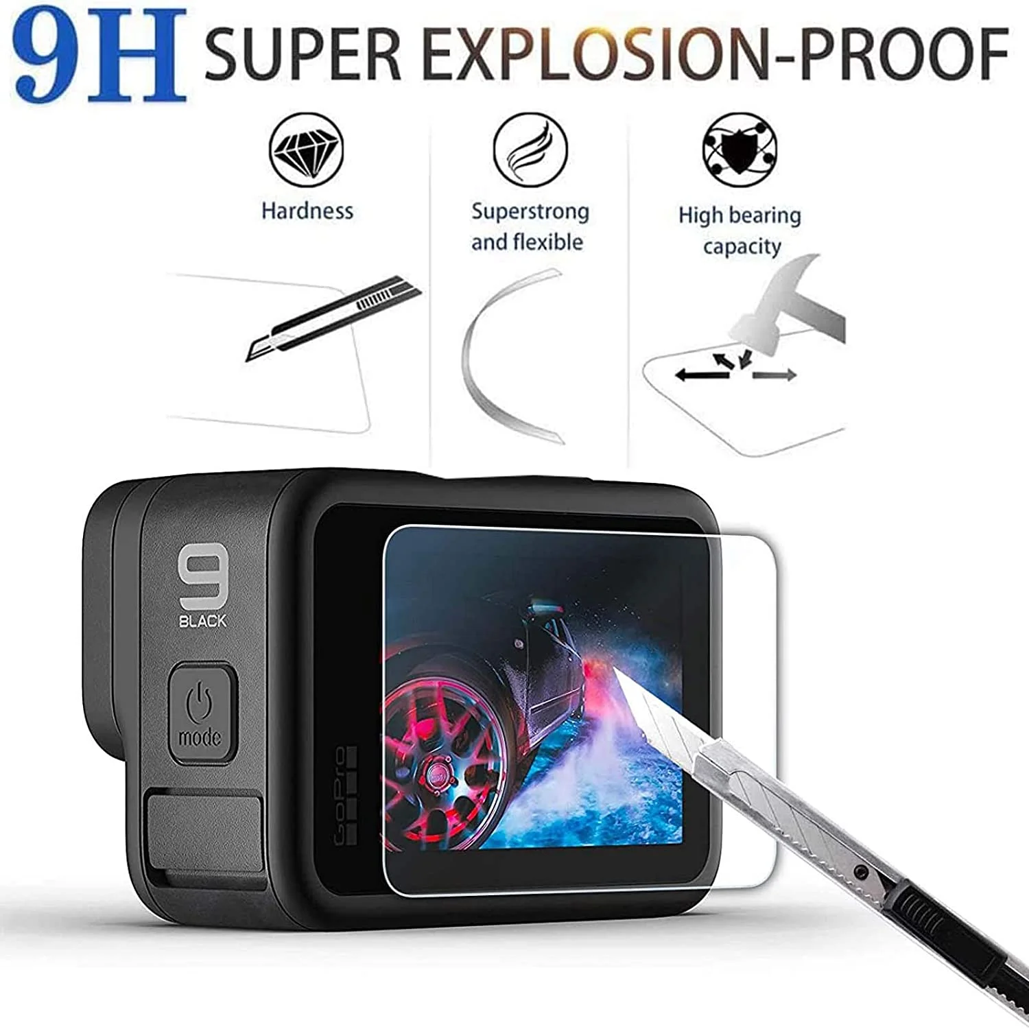 Закаленное стекло для защиты экрана телефона черная защита объектива