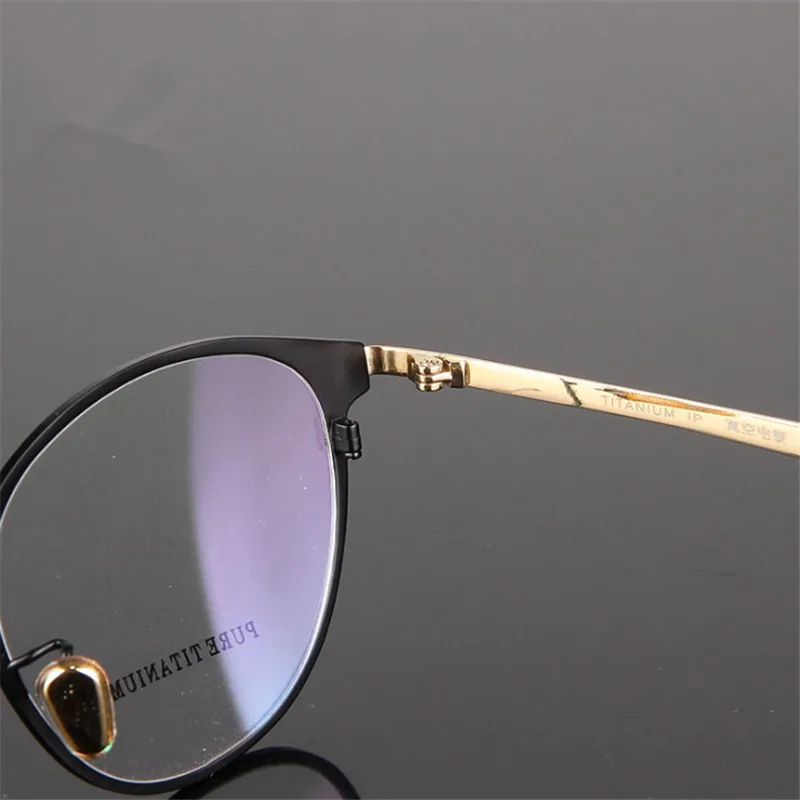 Титан очки круглые близорукие Для мужчин/Для женщин высокое качество