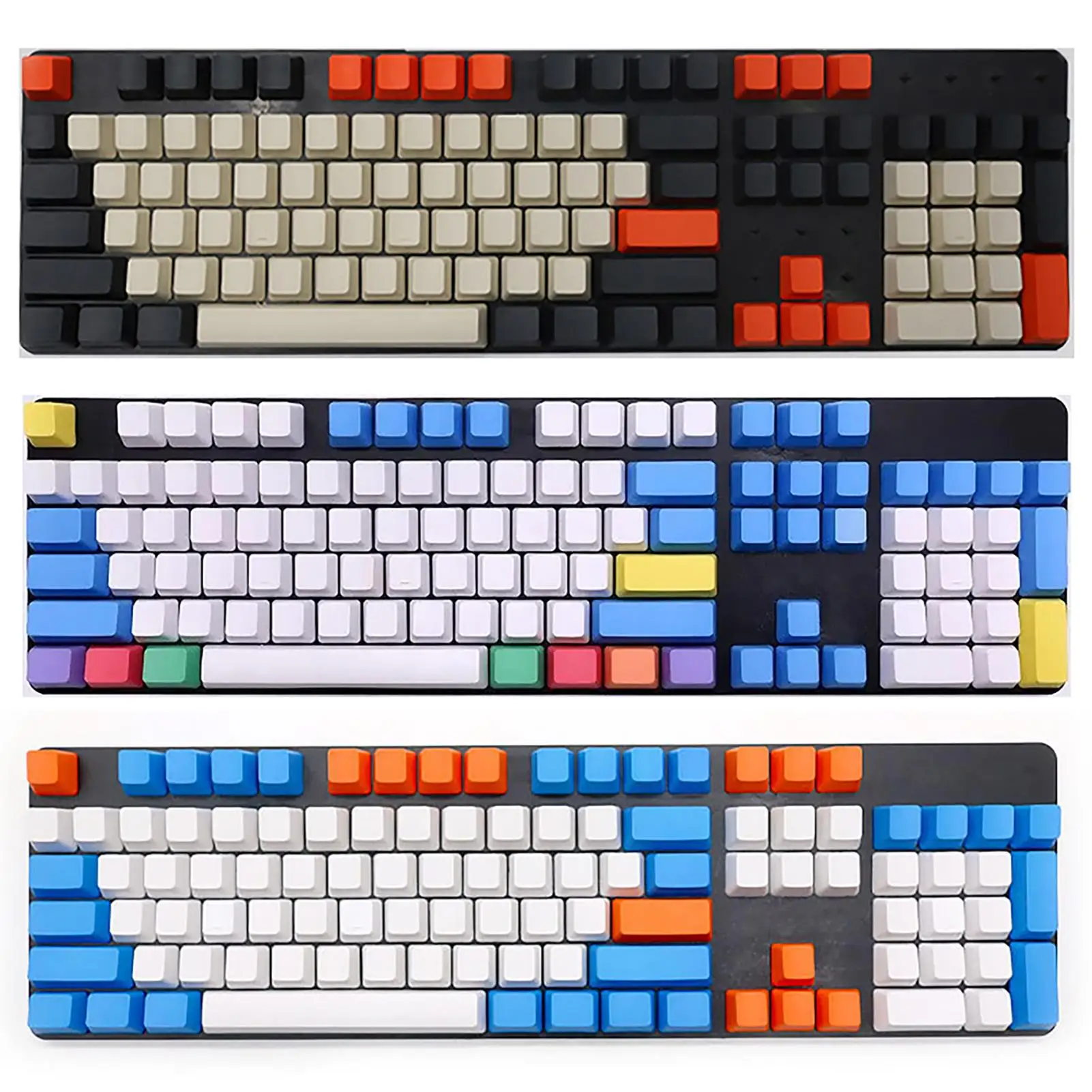 

108Pcs PBT Lightproof No letters Key Caps Replacement for Mechanical Keyboard