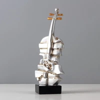 modern resin musical instrument violin ornament figurine home decor gifts craftsbar artwork displayfigurine pop