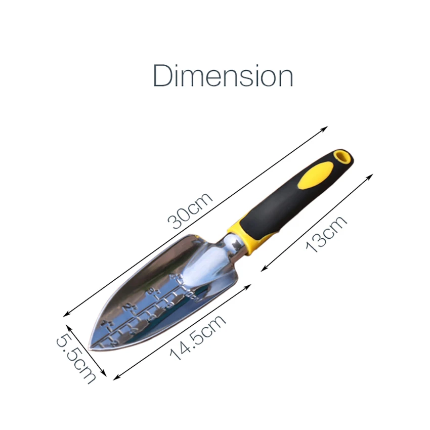 

Magnesium Alloy Garden Trowel with Scale Hand Shovel for Weeding, Transplanting and Digging in Garden Beds Garden Trowel