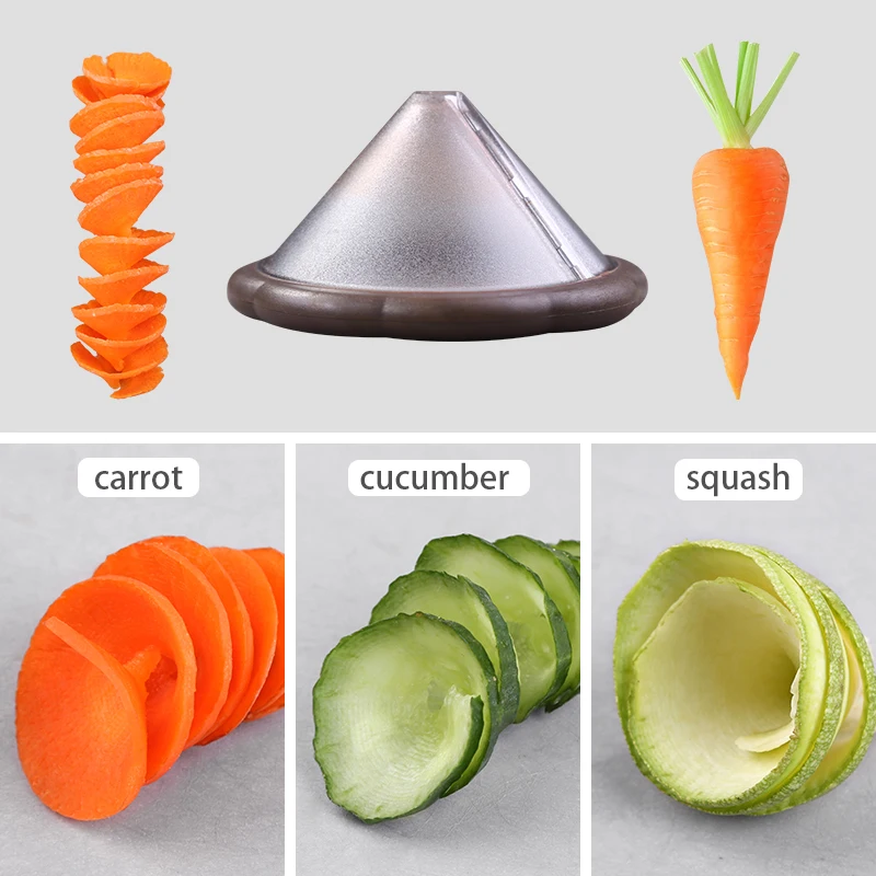 Спиральный резак для овощей цветов Овощечистка мандолина слайсер кухонные