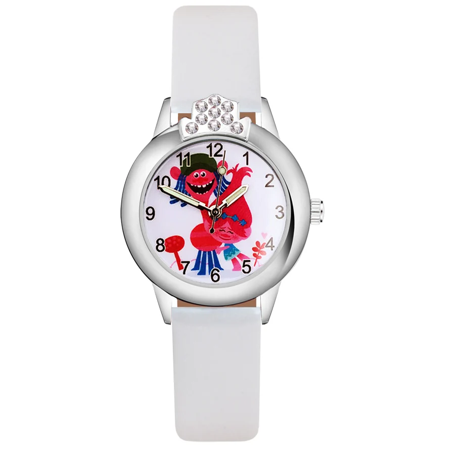 С милым мультипликационным принтом тролли с украшением в виде кристаллов