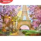 HUACAN 5D алмазная картина, пейзаж Парижа, Эйфелева башня, полное искусство, стразы, алмазная вышивка, вышивка крестиком, домашний декор