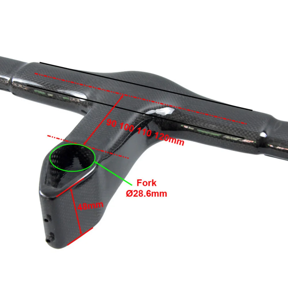 Цена Руль велосипедный T800 из углеродного волокна с аксессуарами, со встроенной ручкой для горных и шоссейных велосипедов, легкий велосипедный р...