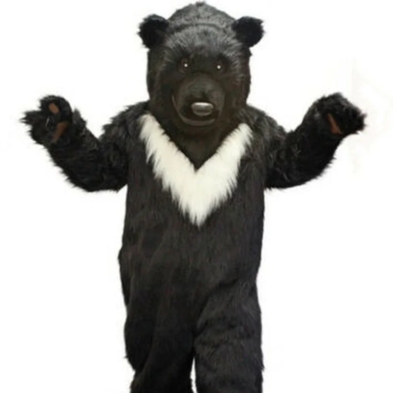 

Талисман счастливого карнавала на Хэллоуин, мультяшный черный медведь, косплей, костюм для выступления, для взрослых, для дня рождения, вече...