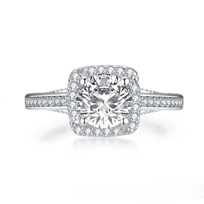 Женское кольцо из серебра 925 пробы с бриллиантами 1 25 карата | Украшения и