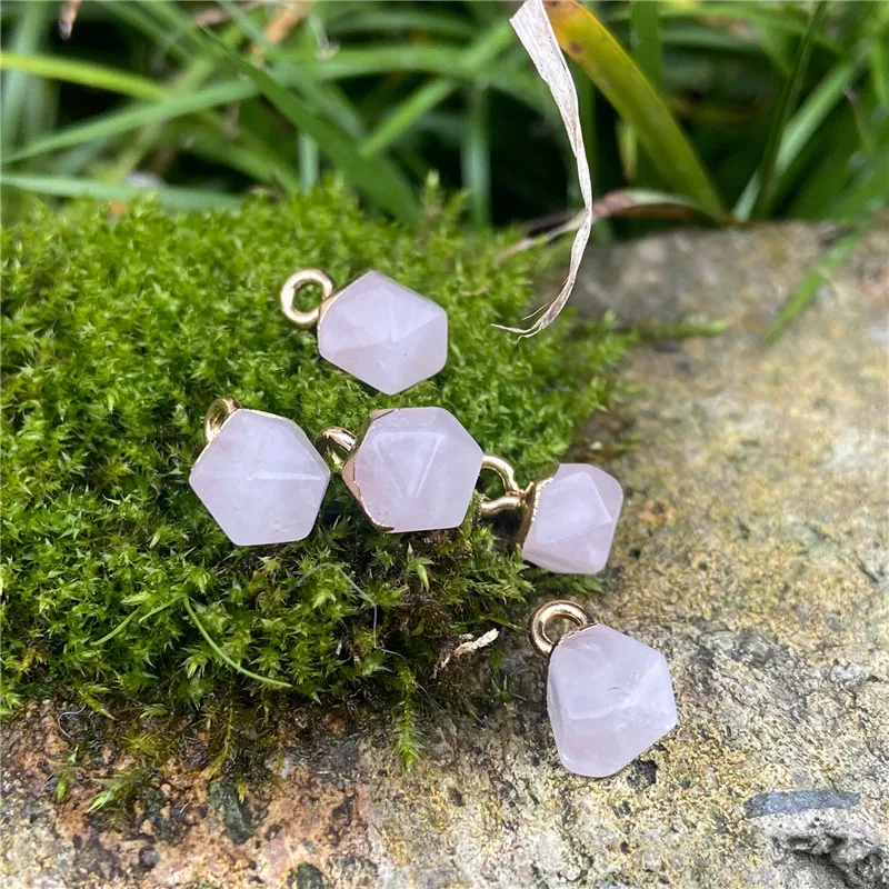 Женская подвеска с опалом розовым кварцем Лазуритом кулон для изготовления