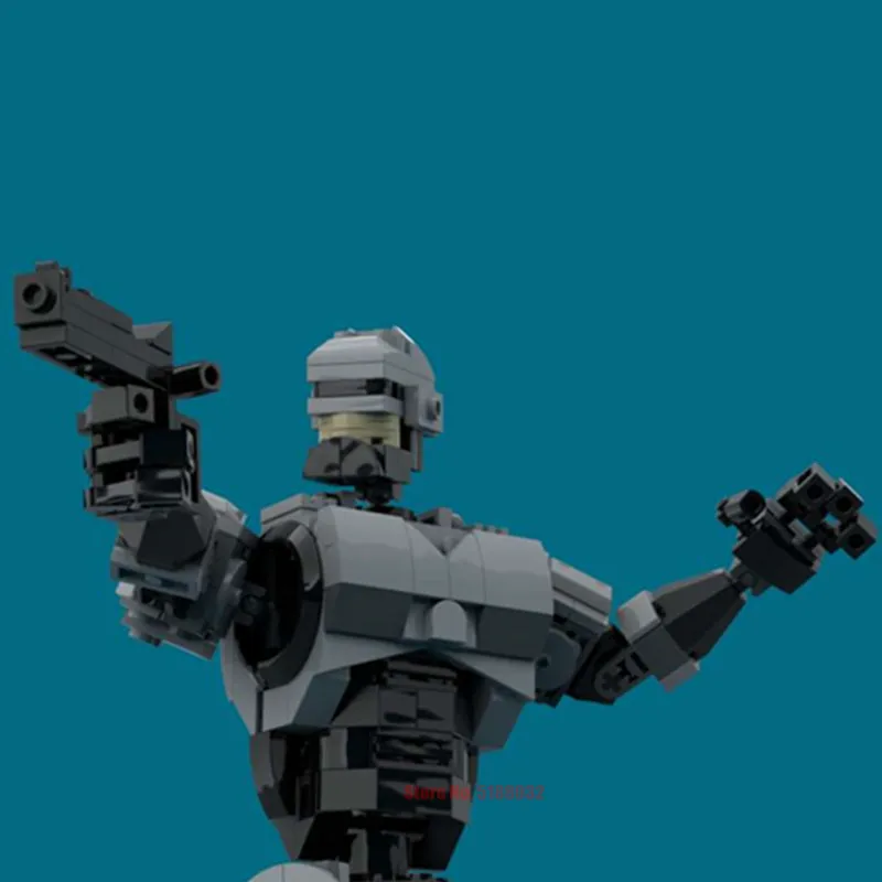 

New America Movie Series City Robocops 1987 Armed Robot Police Building Blocks Future Citys SWAT Bricks Toys Kid Gift