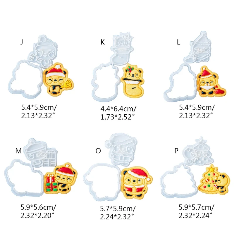 Кухонная форма для выпечки печенья Рождественская серия в виде панды