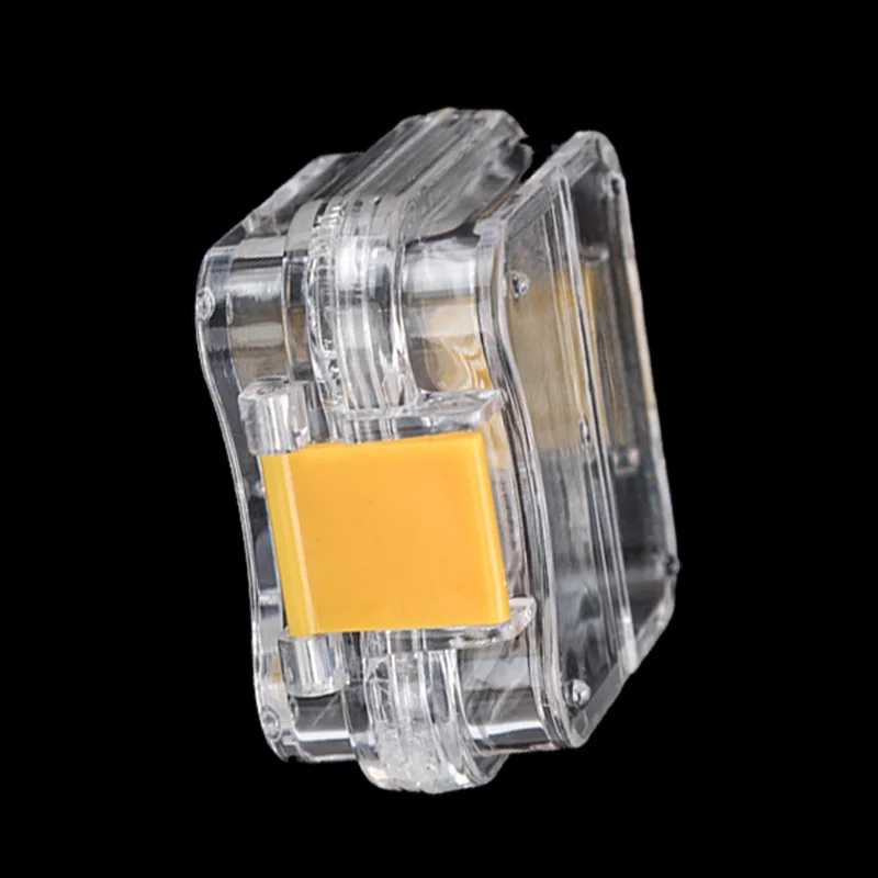 

5pcs Dental Small Transparent Crown-keeping Box With Clear Flexible Film Inside