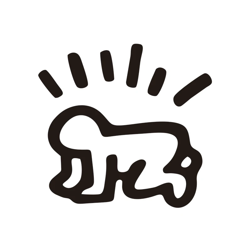 8x7 5 см ребенок на доске виниловая наклейка машину оконное стекло Кит Харинг