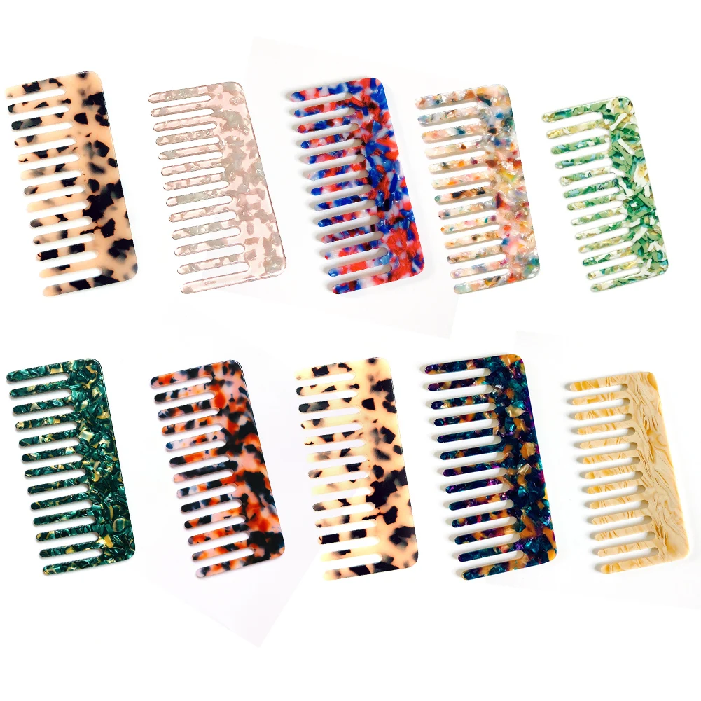 

Mini Acetic Acid Plate Comb Hair Brush Simple Anti-static Print Hairdressing Combs Style Hairdressing Tools