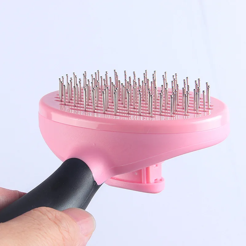 

Pet Dematting Comb - Stainless Steel Pet Grooming Comb for Dogs and Cats Gently Removes Loose Undercoat, Mats, Tangles and Knots