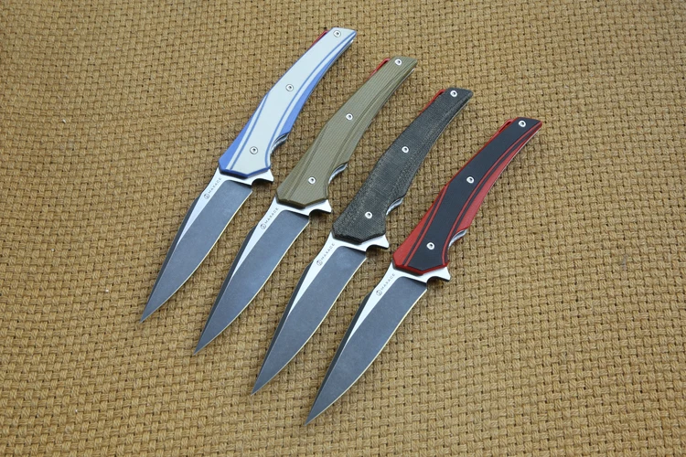 Тактический складной нож MAXACE ranger XW42 лезвие KVT шариковый подшипник рукоятка G10