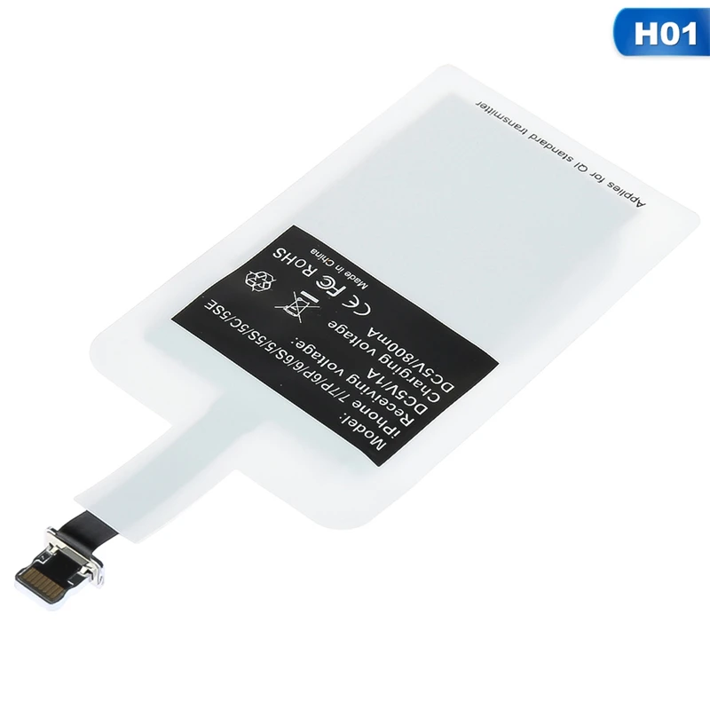 1 шт. Универсальный Android Qi беспроводной зарядный приемник Micro USB Беспроводное