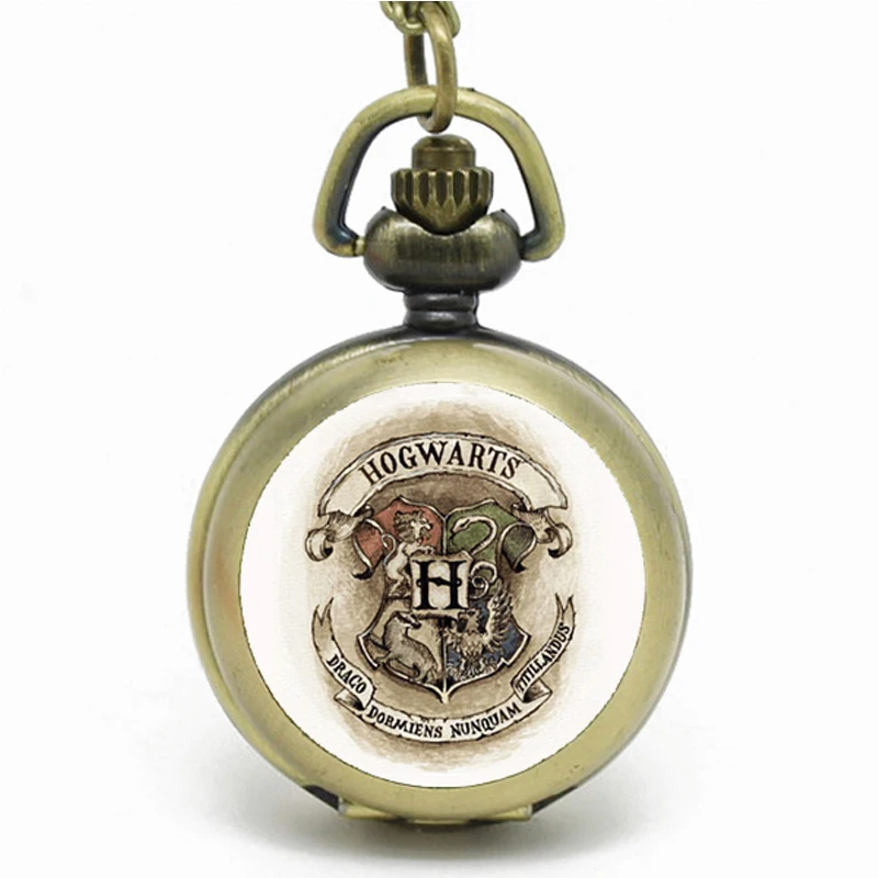 (6036) винтажные серебряные Школьные Ворота эмалированные карманные часы ожерелье