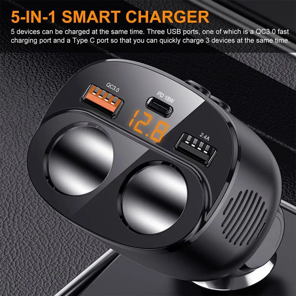 12V разветвитель автомобильного прикуривателя Автомобильный сплиттер разъема