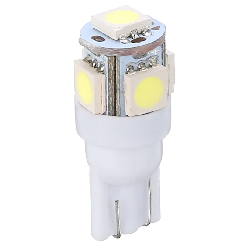 10 шт./лот 24V 5SMD светодиодный 5050 T10 194 147 W5W Ширина Чтение номерного знака светильник резервного копирования лампа супер яркий белый